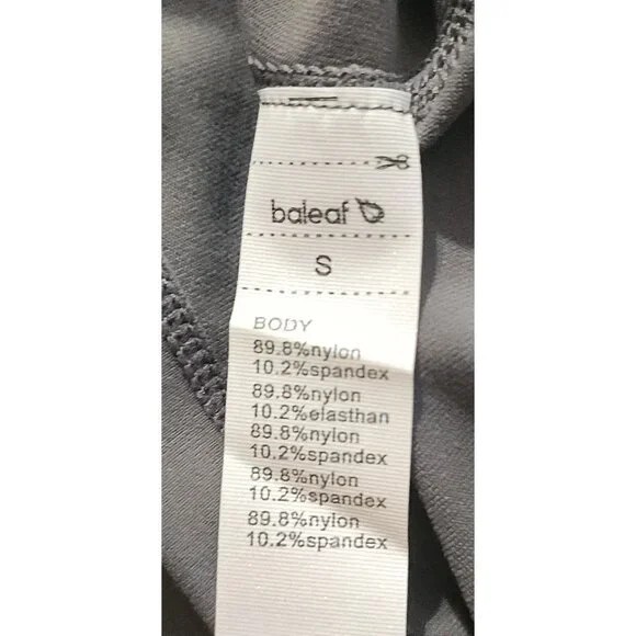 Set Of 3 Baleaf Long Sleeve Square Neck Crop Tops Black & Gray Womens Size S - Picture 14 of 15